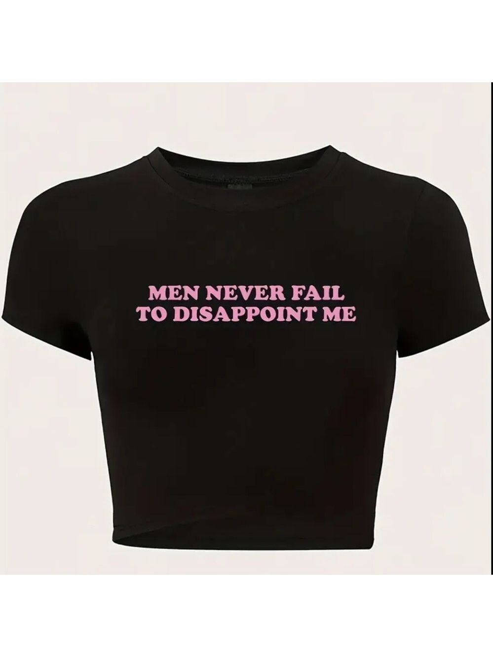 "Men Never Fail" Mood Skimmer Top Graphic Funny T-Shirt Tee